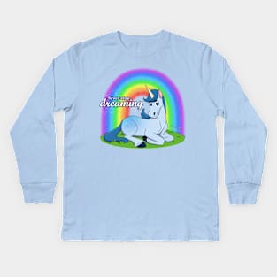 Uni Unicorn - Never Stop Dreaming Kids Long Sleeve T-Shirt